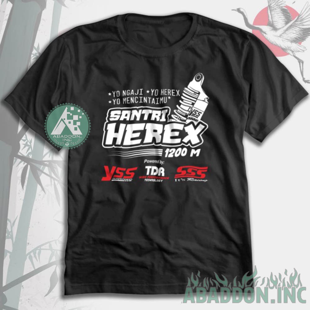 Kaos Racing Santri Herex Baju Racing Otomotif Motor - 5025