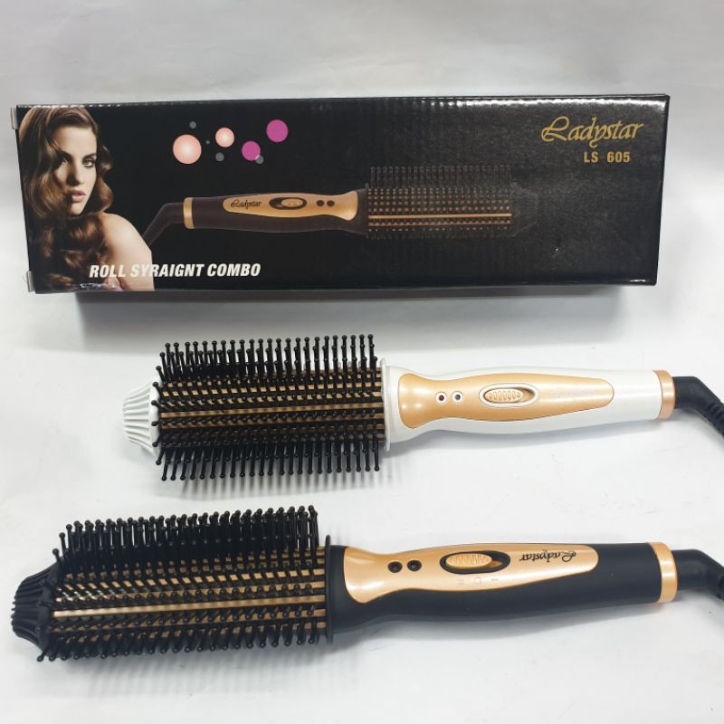 CATOKAN CURLY KERITING LURUS DAN BRUSH LS605 ALAT CATOK 2IN1 REBONDING MURAH CATOK SISIR TERLARIS