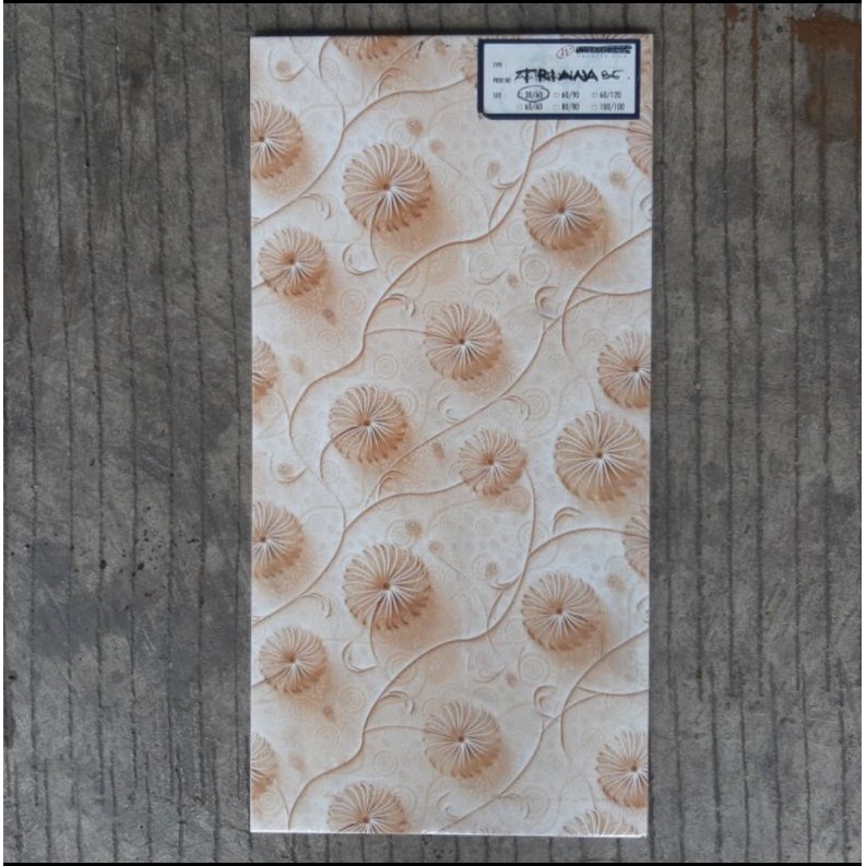 keramik dinding kamar mandi / keramik dinding dapur / keramik dinding mulia 30x60 triana beige