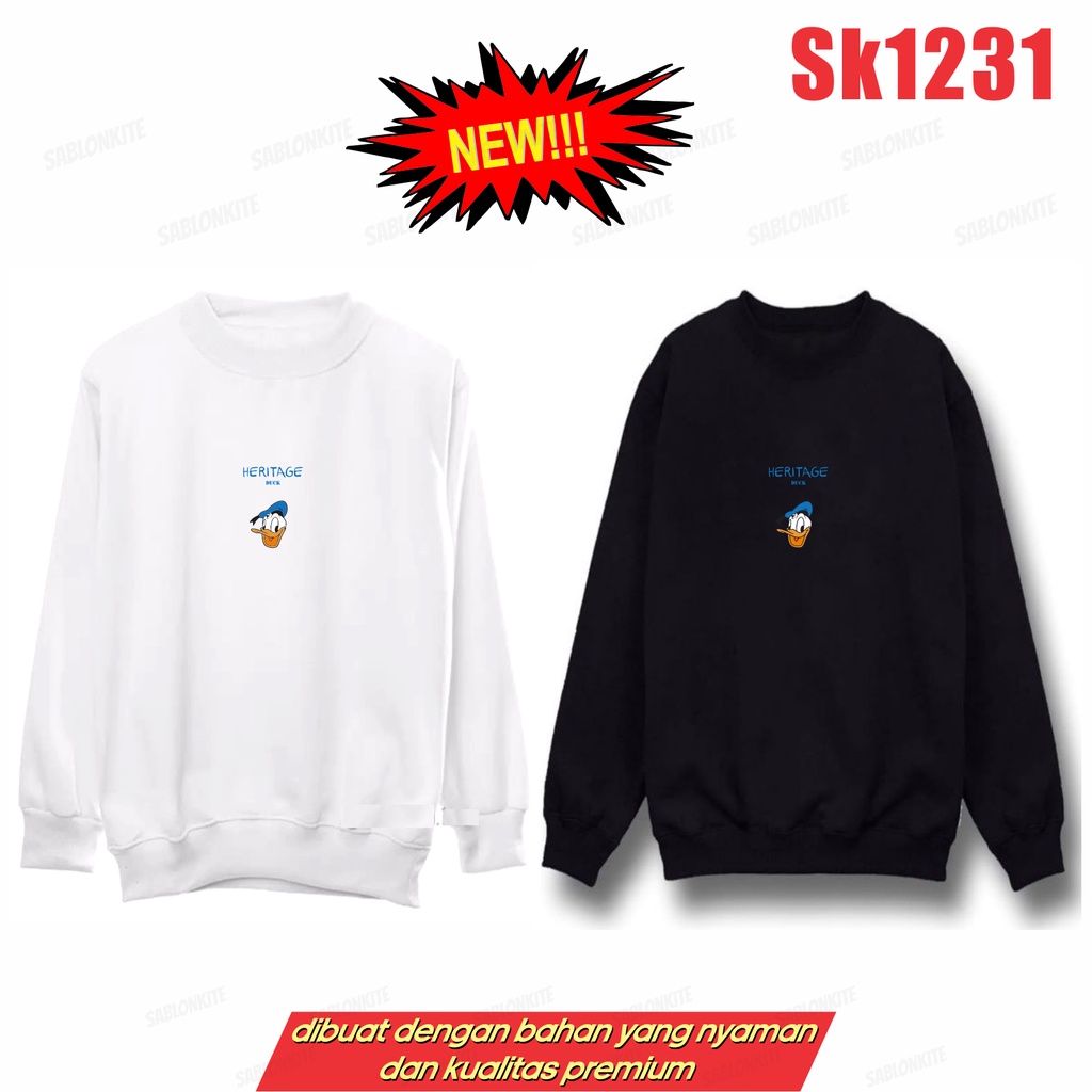 MURAH!!! SWEATER HOODIE SEOKJIN JIN DONALD HERI SK1231 SABLON DEPAN AJA