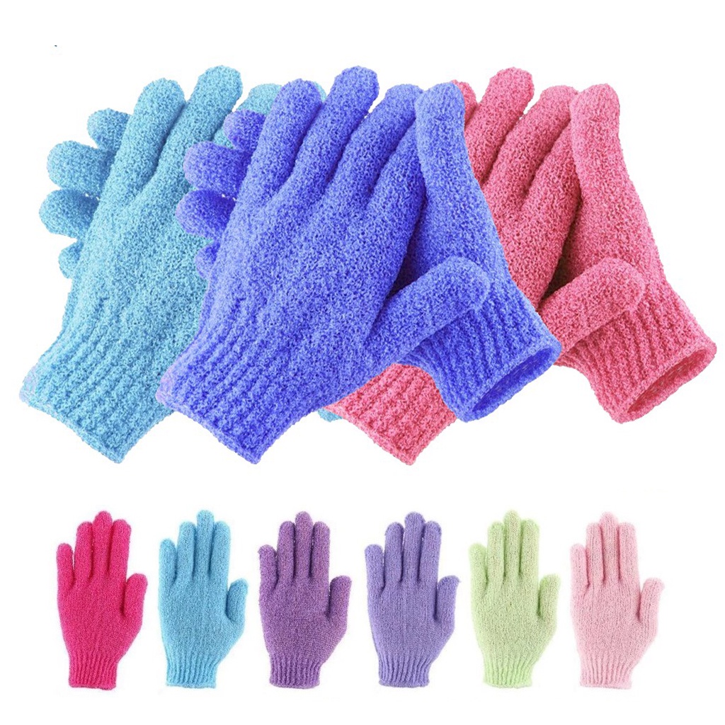 ❤GTB❤ Sarung tangan Mandi scruber Sarung Tangan Bath Glove Exfoliating Bath Gloves Sponge Spons R742