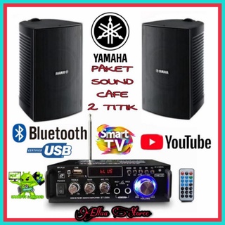 Paket Sound yamaha 2 Titik 6 Inch / Cafe / Restoran / Ampli Bluetooth
