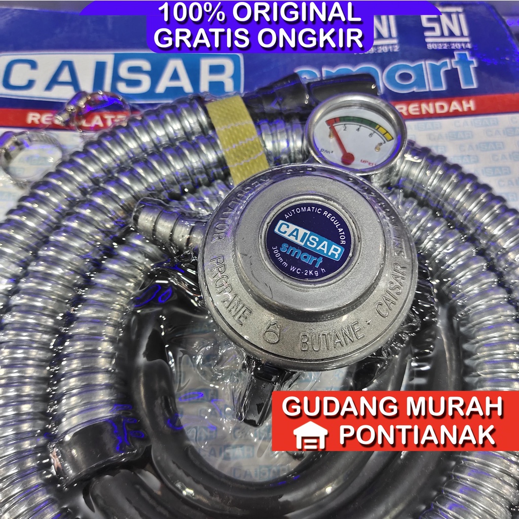 Selang gas dan regulator caisar / selang paket caisar / score