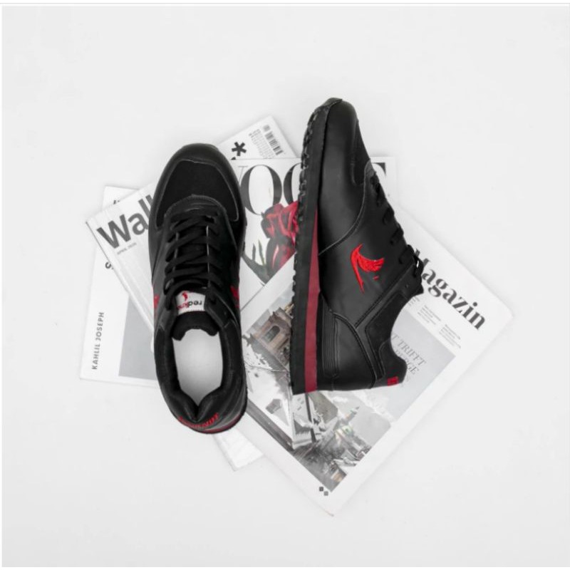 Sepatu Pria REDKNOT RUBELL HITAM SOL HITAM 39-43 ORIGINAL