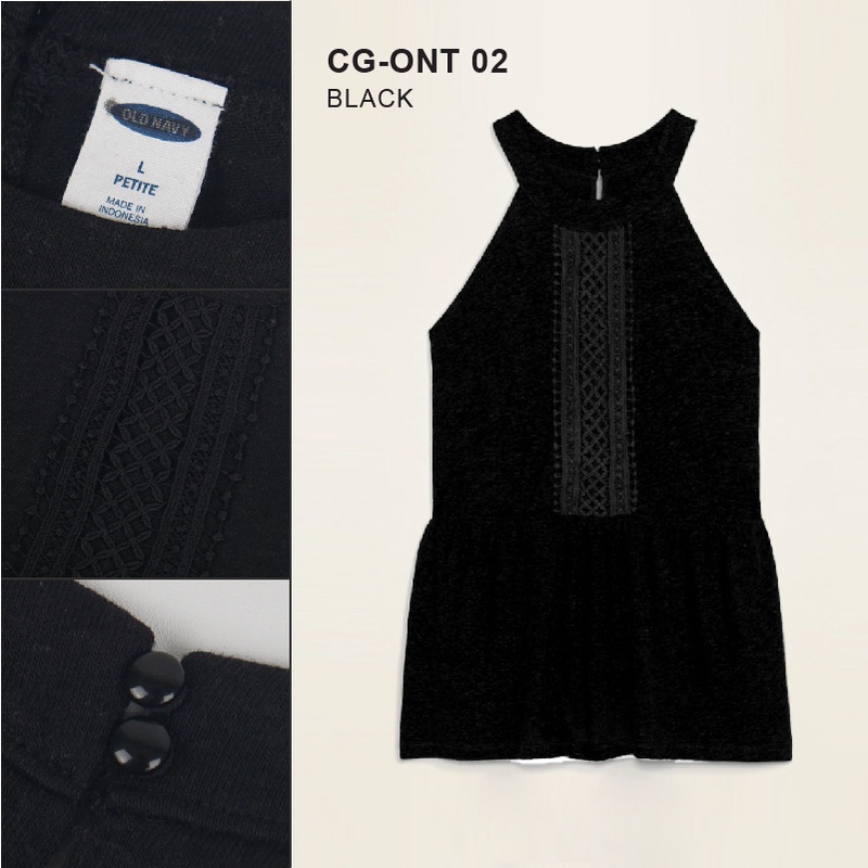 OLD NAVY PEPLUM BOHO TANK - HALTER NECK - TANKTOP WANITA ORI-4