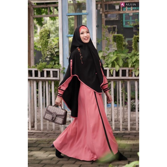 SALWA COTTON CANDY BLACK AULIA FASHION