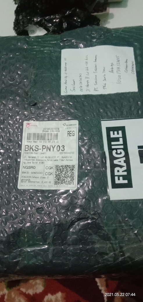 Cosmos Rice Box 7 Kg Pundi 007 Tempat Beras Mini - Biru