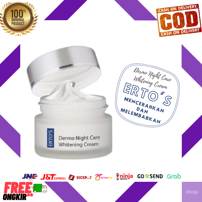 Ertos Night Cream Dermo Night Skin Care Whitening Cream - 100% ORI