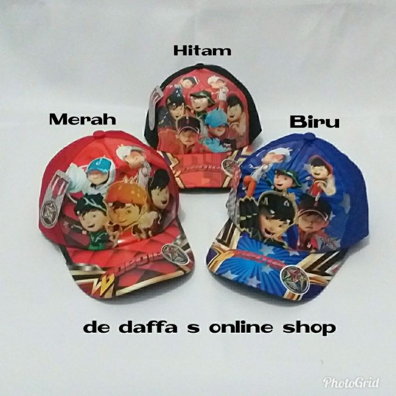 Topi Anak Baseball Kartun starkids gambar BOBOIBOY