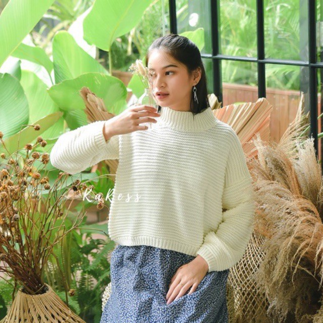 SORA KNIT TOP | Atasan Knit Sweater Tebal