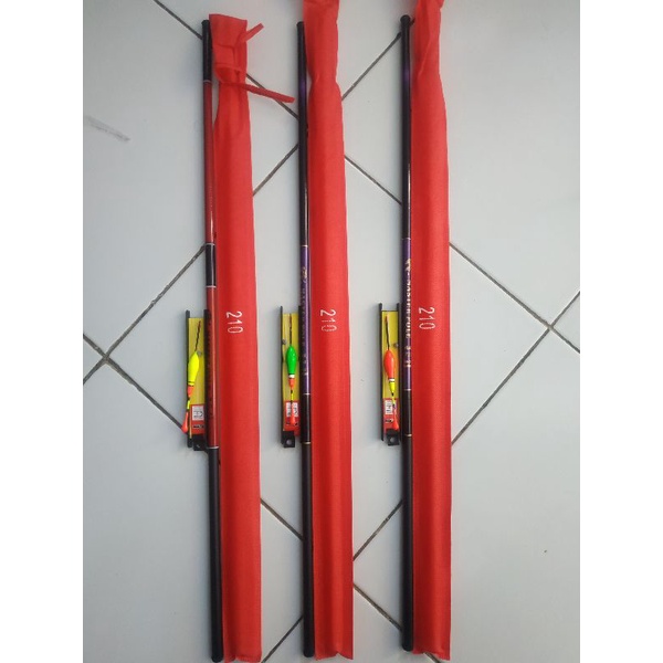 Joran Tegek 1 Set China Fishing Rod Carbon Tegek Panjang 1.8M-5.4MPole Fishing