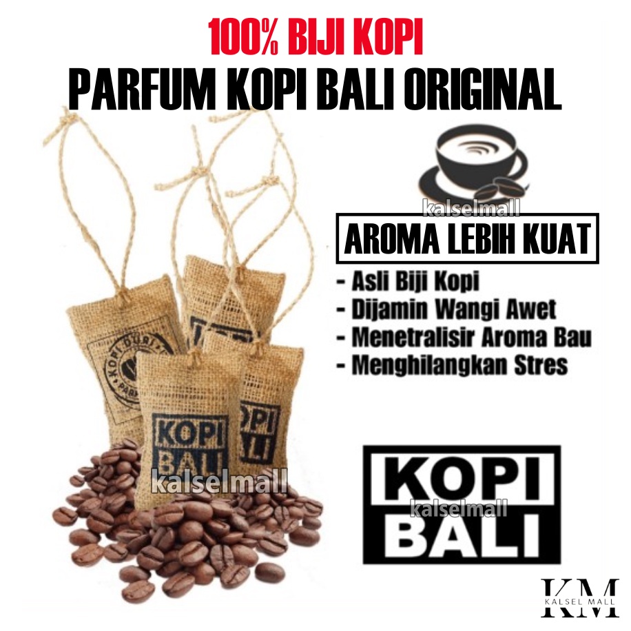 Pengharum Pewangi Parfum Gantung KOPI BALI 100% ORIGINAL LEBIH BESAR Parpum Penyegar Ruangan Anti dan Penghilang Bau Tidak Sedap Untuk Mobil Dapur Kamar WC Kamar Mandi Gudang Lemari Toilet WC ART24