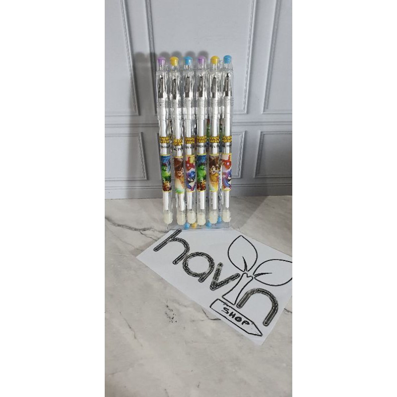 (12pc) pen bisa hapus/pen gel hapus/erasable pen/pen hapus lucu fancy-Lego 3307