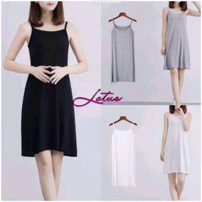 TANKTOP DRESS TALI KECIL - DRESS TANKTOP - SINGLET DRESS