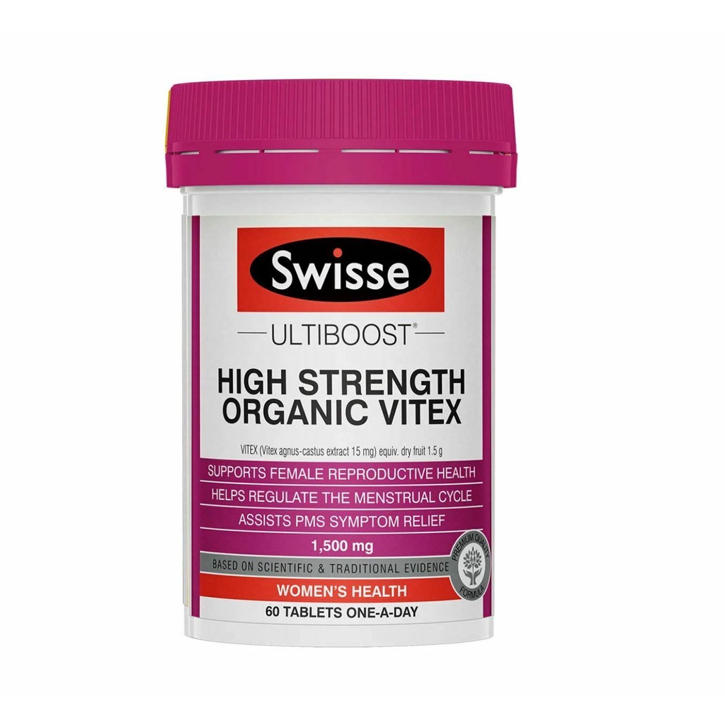 Swisse High Strength Organic Vitex 1500mg 60 Tablet