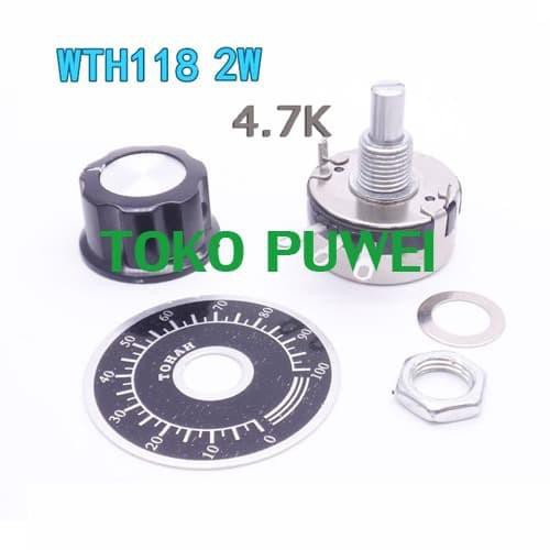 POTENSIO WTH118 2W WTH118-2W 4K7 4.7K POTENSIOMETER POTENTIOMETER DF06