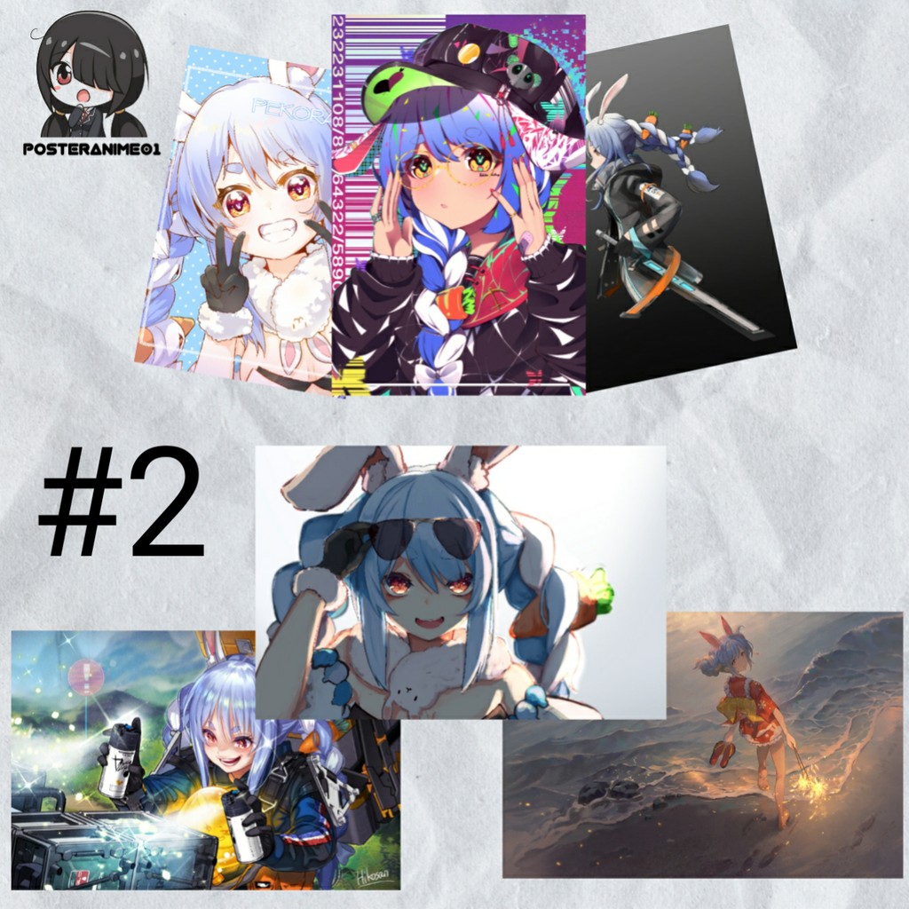 Poster VTuber Usada Pekora #2 | Poster Usada Pekora | Poster Virtual Youtuber
