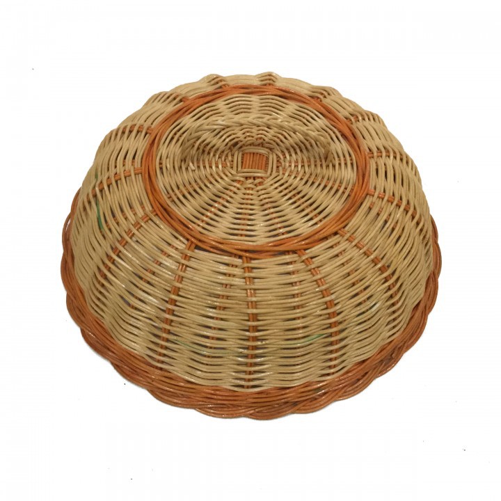 TOP1703 Original Indonesian Handmade -Kerajinan Tangan Rotan Natural - Tudung Saji Anyam 33x33x12 cm