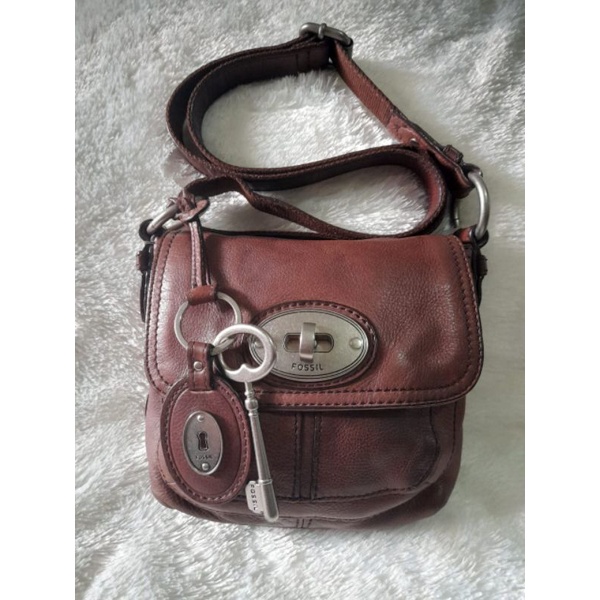 tas fossil maddox turnlock espresso preloved