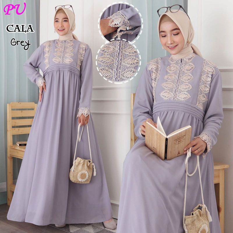 CALA Gamis pesta muslimah babydoll gaun walimatul wisuda akad