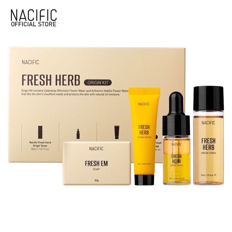 NACIFIC Fresh Herb Origin Kit 4 items 100% ORIGINAL Nacific Fresh Herb Origin SKIN CARE KIT ( SATUAN)