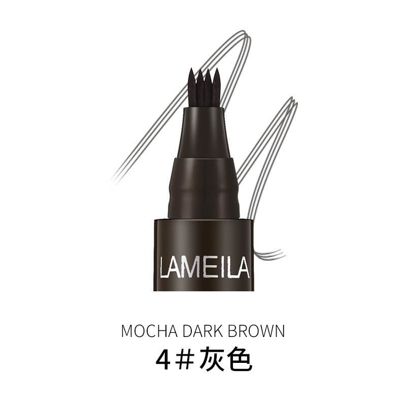 Lameila Eyebrow Waterproof Natural Eyebrow Pen Four claw Eye Brow Tint Fork Tip Long Lasting By Aurora 784