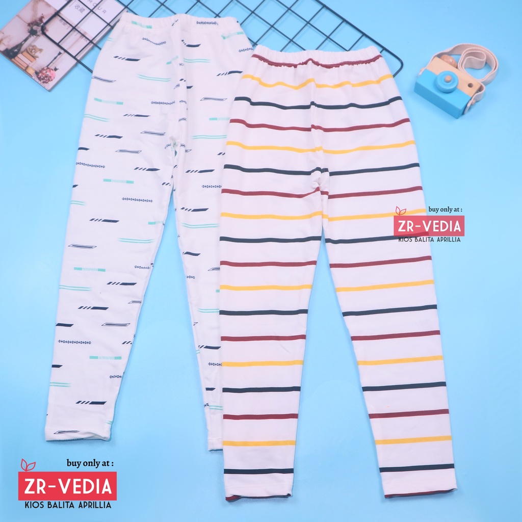 Legging White uk Bayi-15 tahun / Leging Panjang Anak Perempuan Bahan Kaos Baby Terry Celana Putih Lejing Laging ZR Vedia