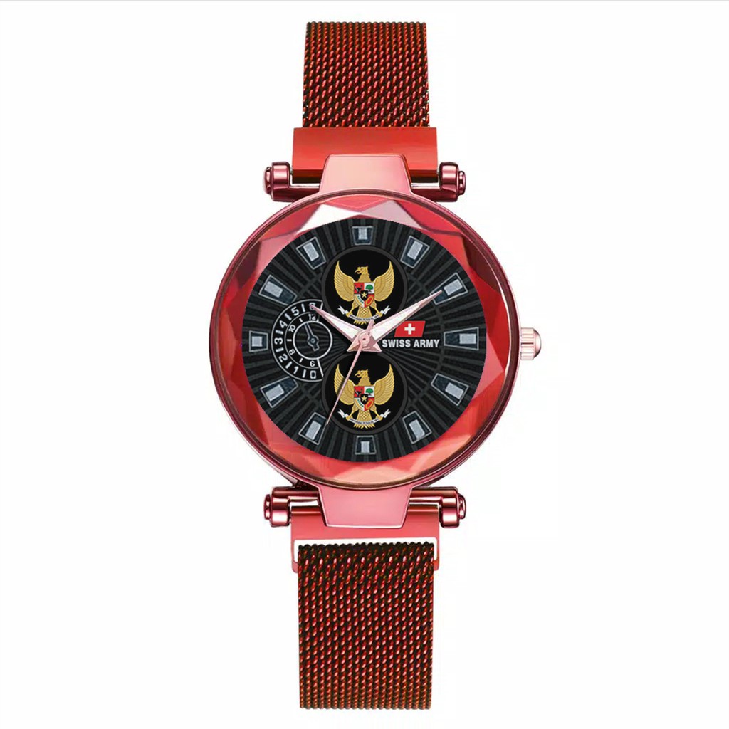 Jam Tangan Wanita Custom - GARUDA Free Box &amp; Batre Cadangan