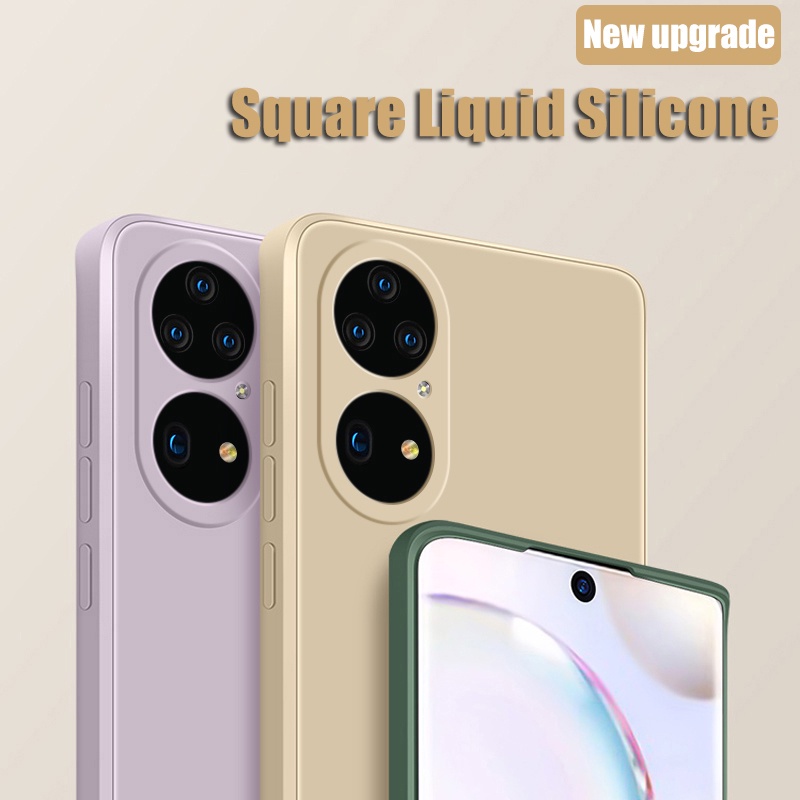 Soft Case Huawei P50 Pro Liquid Silikon Slim Skin Macaron Candy bludru