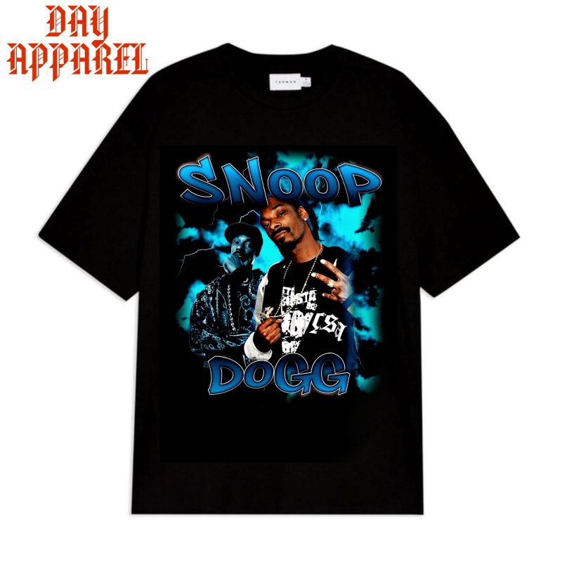 Kaos BAJU SNOOP DOGG RAP TEE / TSHIRT VINTAGE OVERSIZE RAPPER / KAOS HITAM PRIA WANITA