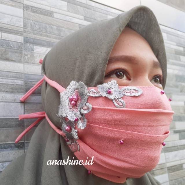 PO Masker Hias Cantik Modis ZAHRA Diamon Cerutti