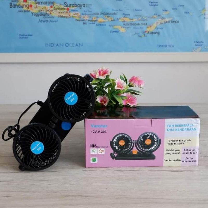 kipas angin mobil double
