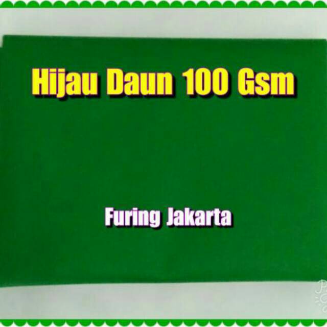 Hijau Daun 100 gsm, kain furing,kain spunbond