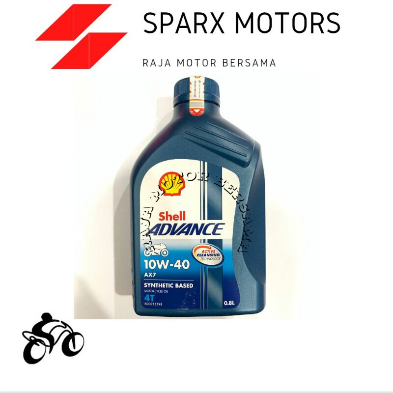 oli Shell advance 800 ml oli Shell Advance AX7 800ml Shell Advance Ax7 4tak SAE 10w-40
