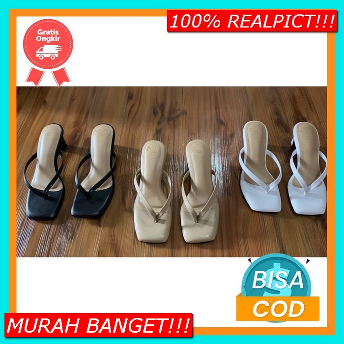 Higheels Wanita Sendal Heels Wanita Kekinian Sandal Hils Terbaru 2021  Heels Mooci S2 / Heels Jepit