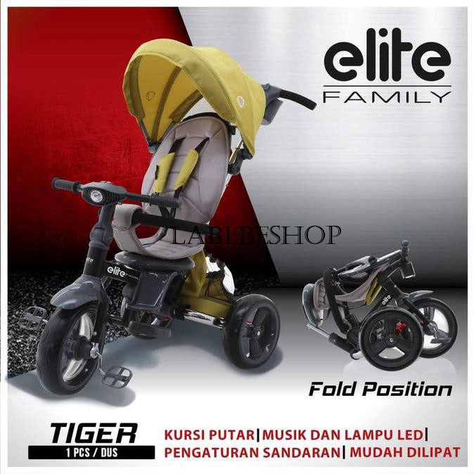Sepeda Roda Tiga Tricycle Family ELITE Tiger