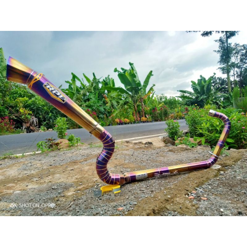 Knalpot kanan kobra non step Vixion, CBR, R15 dll