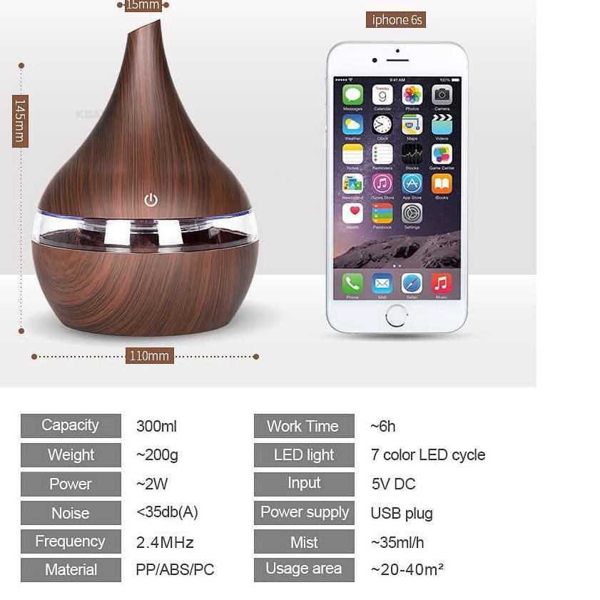 ✽ Pengharum Ruangan Humidifier Diffuser Aromatherapy Pewangi Ruangan Kamar Tidur Uap Aromaterapi C42