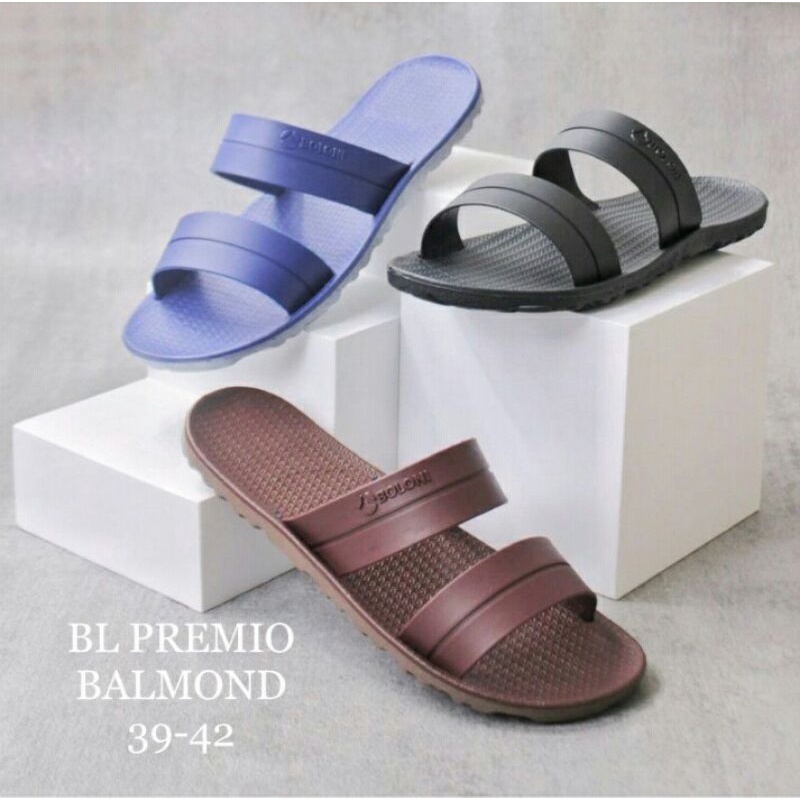 BALMOND Sandal Slide Pria Kasual Full Karet - Men's Casual Slides Slipper