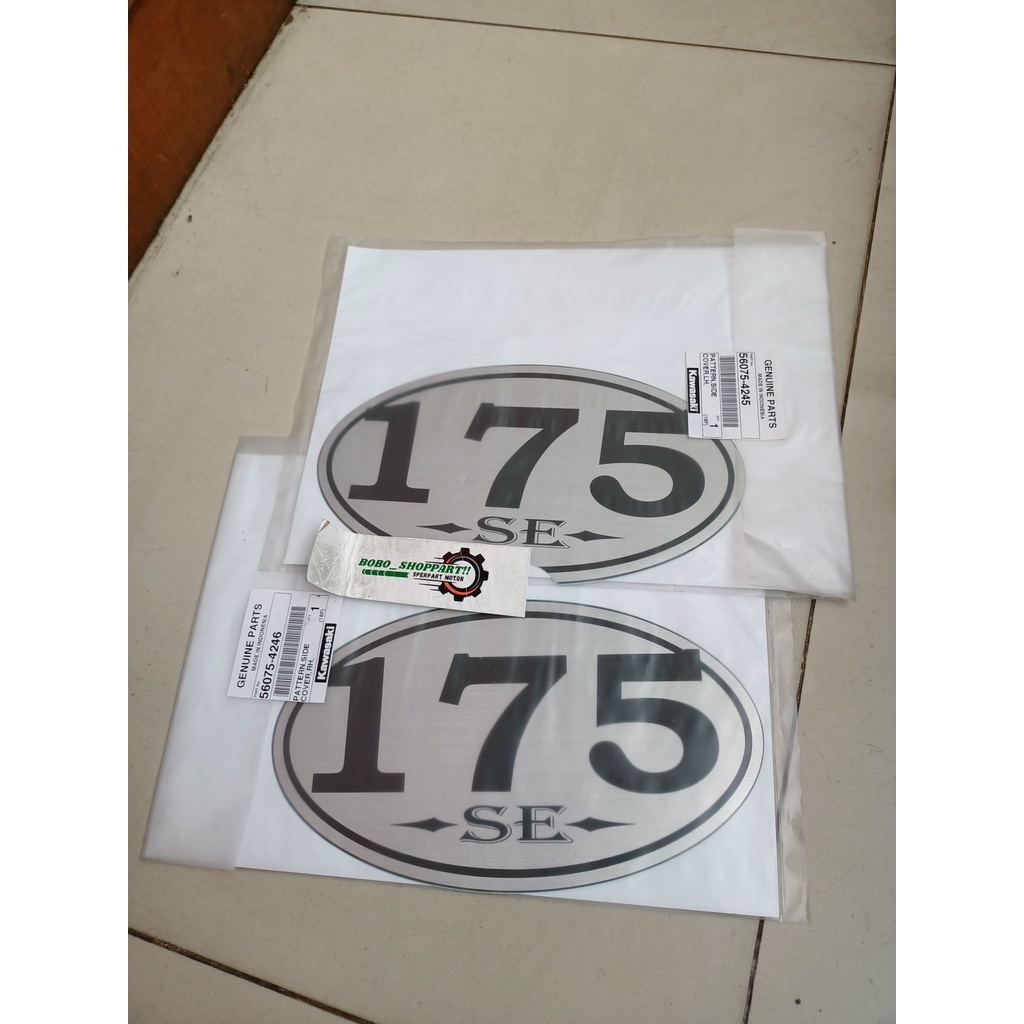 stiker sticker label 175 bok aki set w175 original