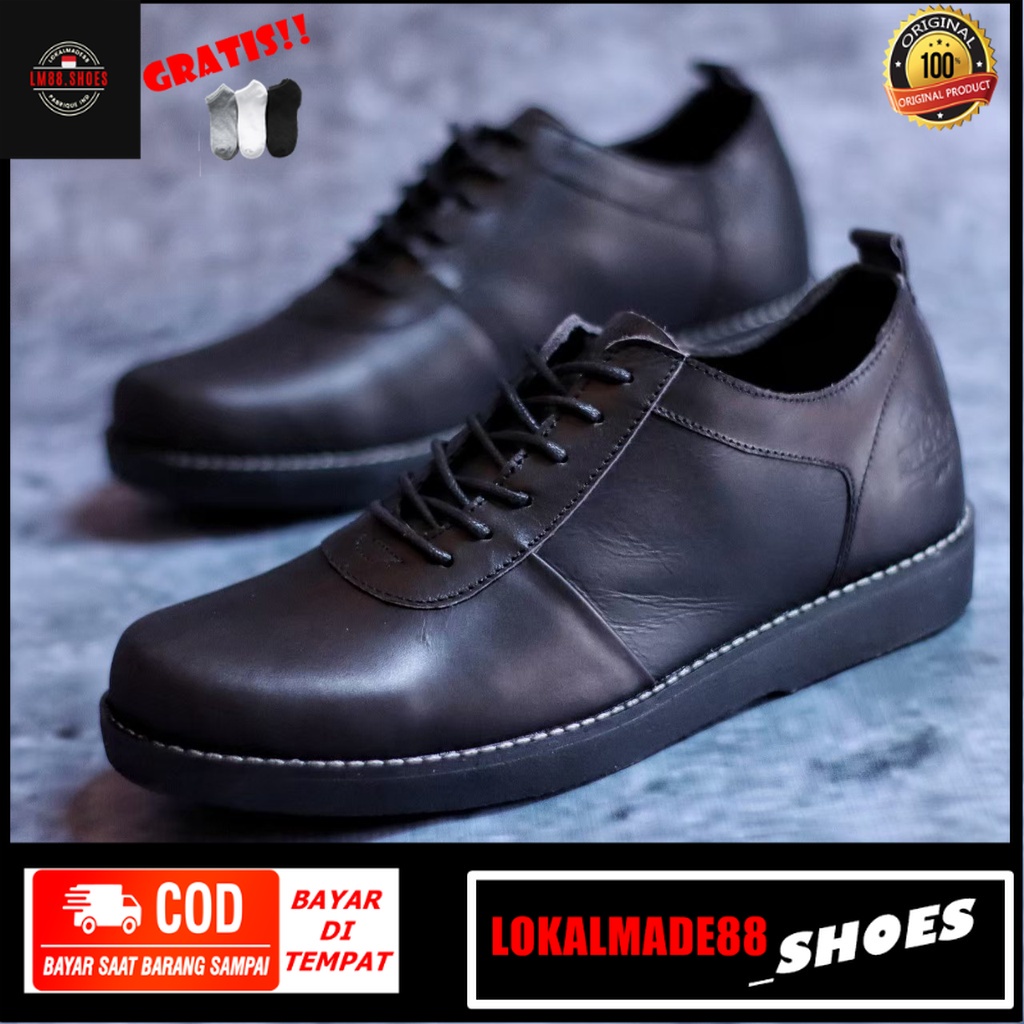 CKG X WOLF Sepatu Kerja Kasual Pesta Cowok Casual Undangan Gereja Pria Remaja Dewasa Laki Laki Nikah