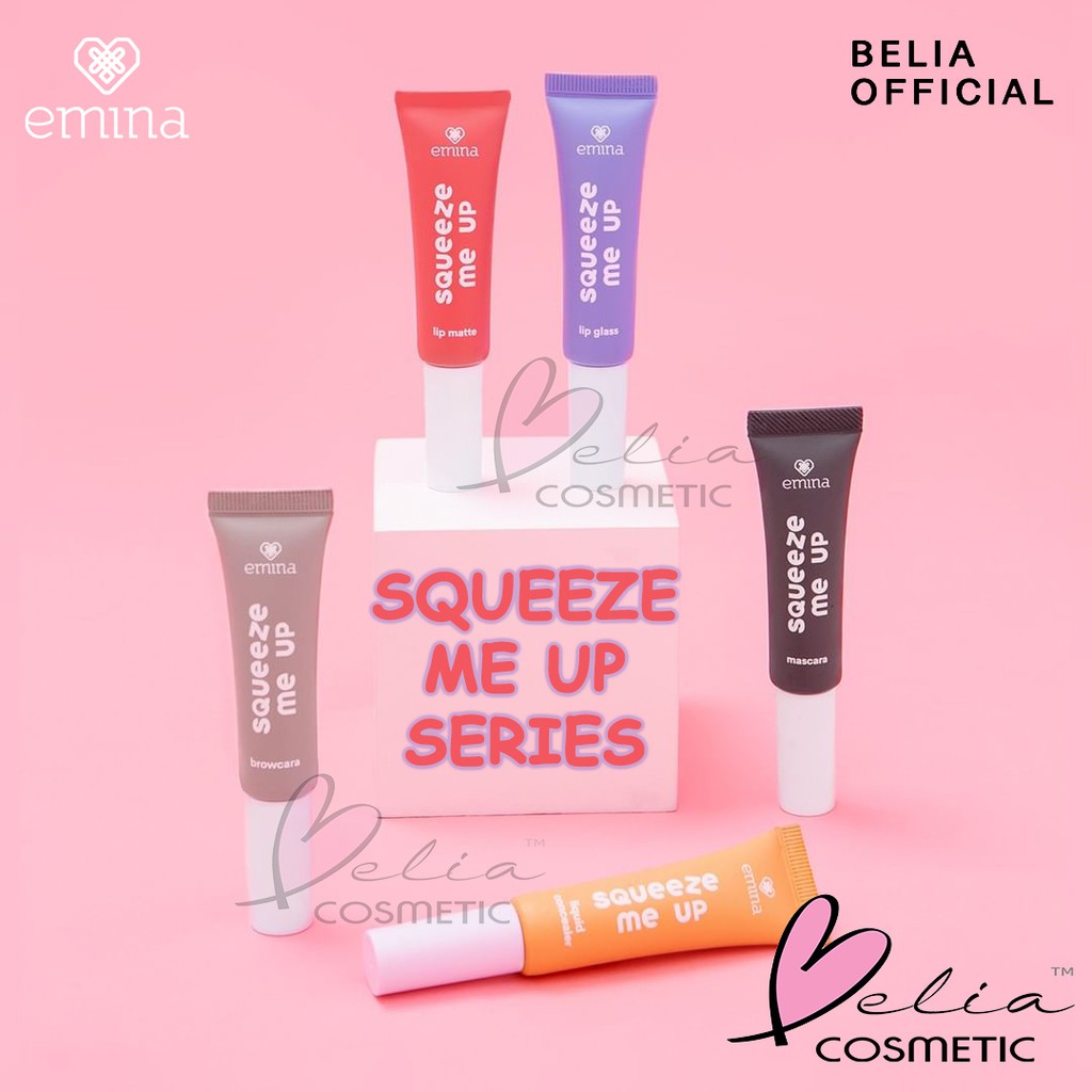 ❤ BELIA ❤ EMINA Squeeze Me Up Mascara, Browcara, Liquid Concealer, Lip Glass, Lip Matte | lipgloss