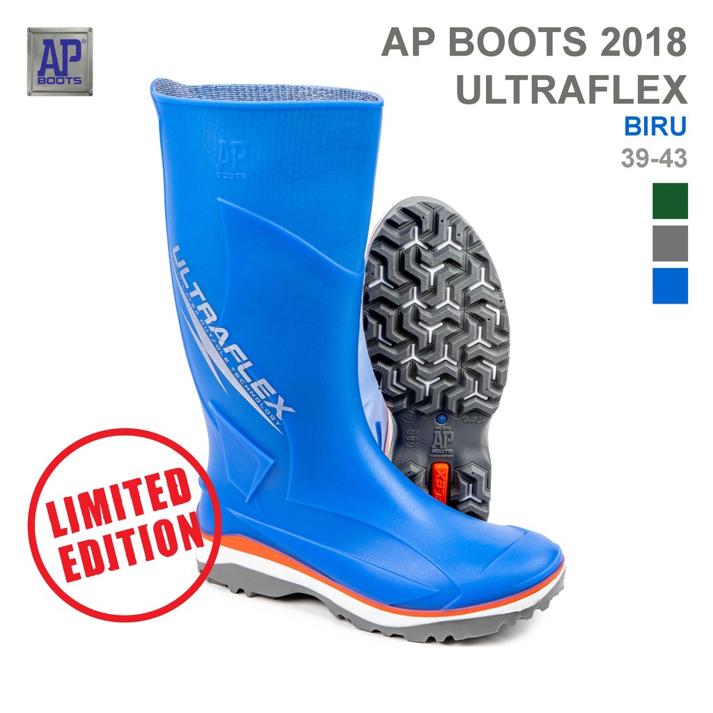 AP Boots 2018 Ultraflex - Sepatu Boot Panjang Karet PVC