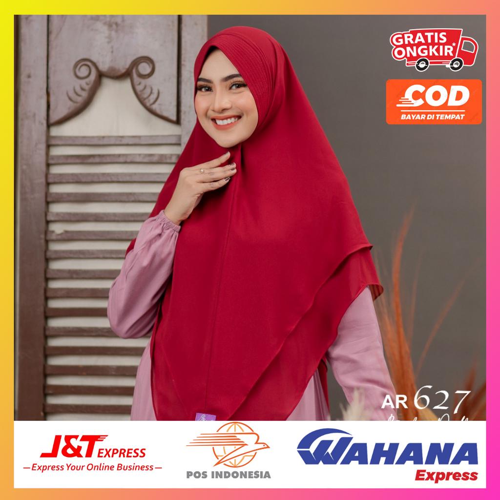 TERBARU DAN TERLARIS HIJAB KHIMAR CANTIK BY AR RAFI AR 627 BAHAN BABY DOLL