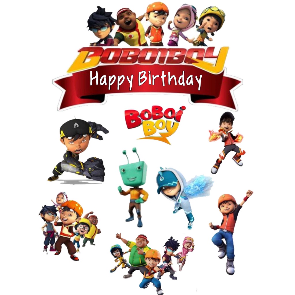 

TOPPER CAKE ULANG TAHUN / HIASAN KUE BOBOIBOY