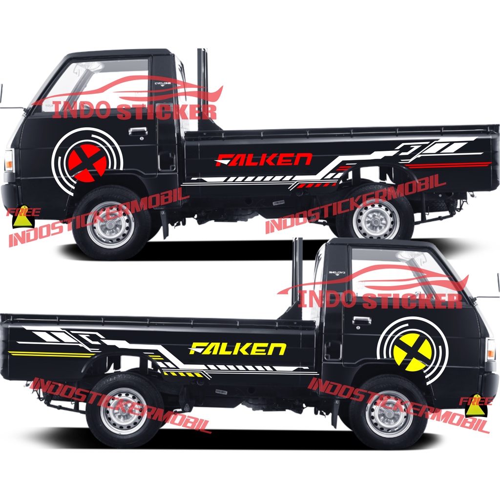 cutting terbaru stiker mobil mitsubishi pick up l300 stiker PICK UP L300 CUSTOM TEXT