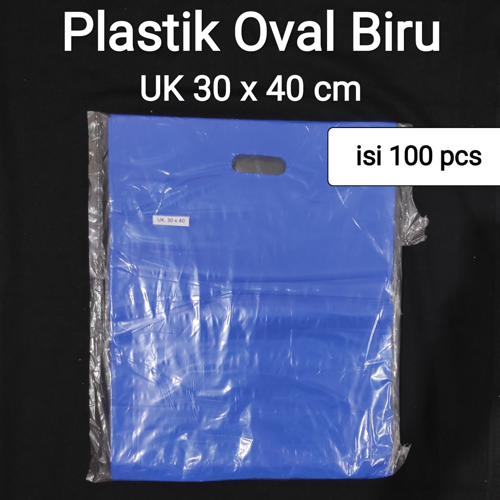 Hd oval polos uk 30x40 (isi 10 bks ) kantong plastik baju  hd  plong polos