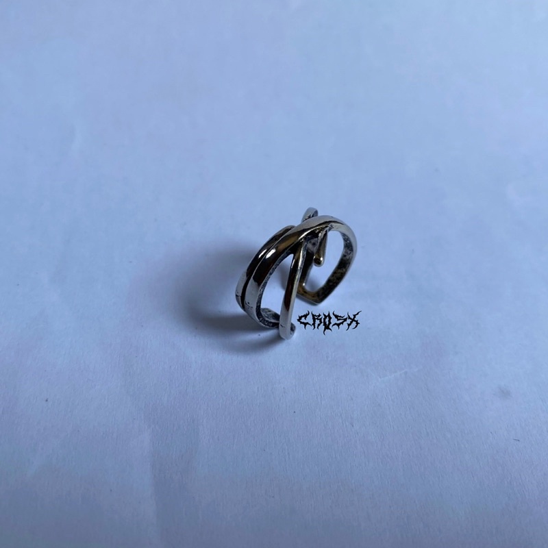 VINTAGE RETRO HIP HOP PUNK SILVER RING / CINCIN VINTAGE / CINCIN SILVER / AESTHETIC RING / CINCIN ESTETIK / CINCIN AESTHETIC / CINCIN PRIA / CINCIN WANITA / CINCIN PRIA WANITA