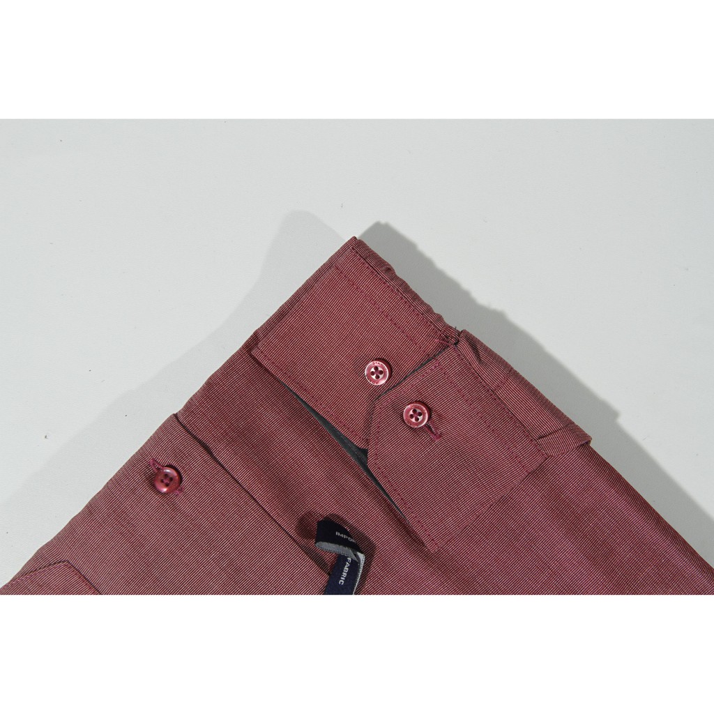 Kemeja Pria Stanley Adams Slimfit Lengan Panjang Maroon&amp; Biru Serat