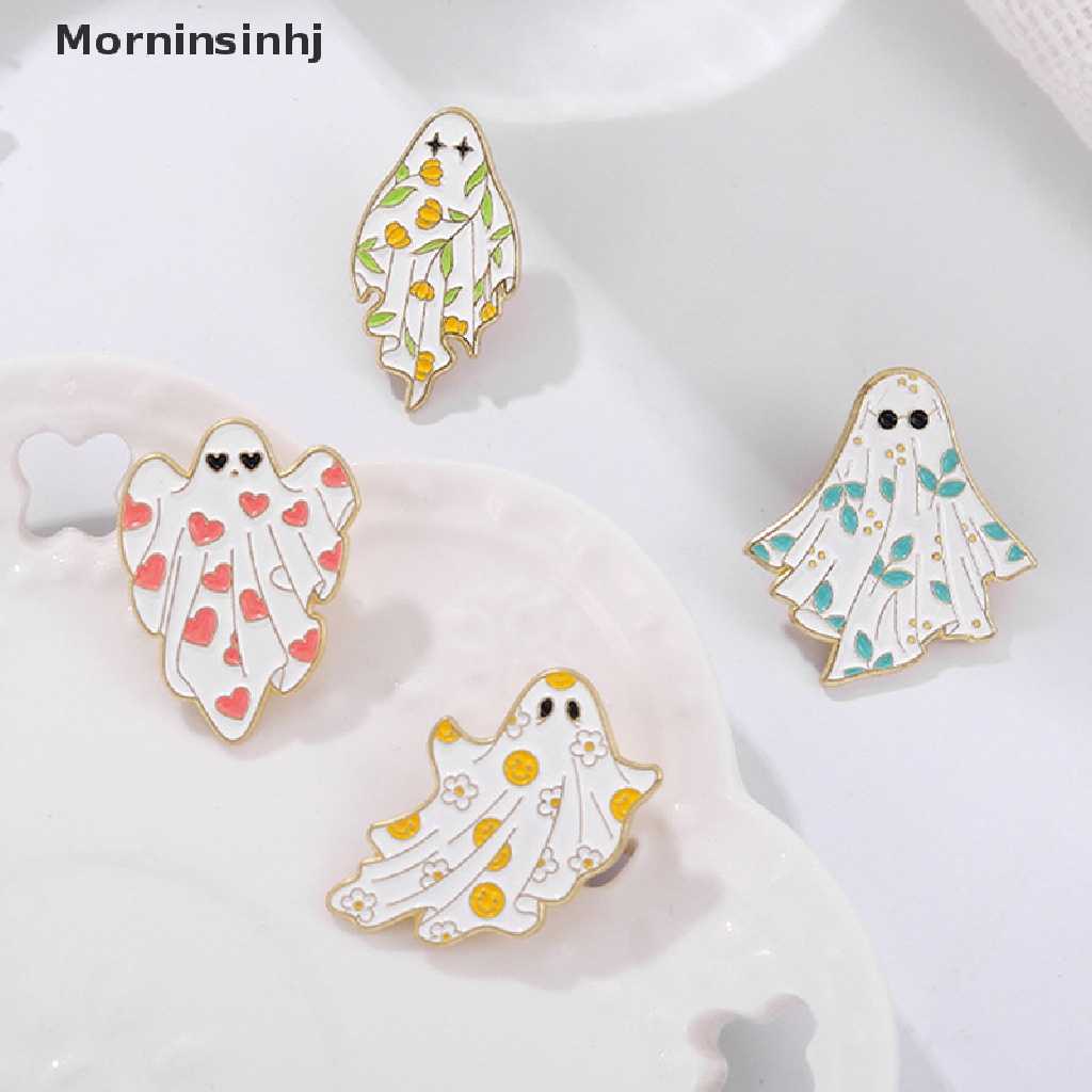 Mornin Enamel Pin Halloween Hantu Seram Bros Kerah Lencana Ransel Pakaian Pin Kartun Lucu Perhiasan Hadiah Untuk Anak-Anak Teman id